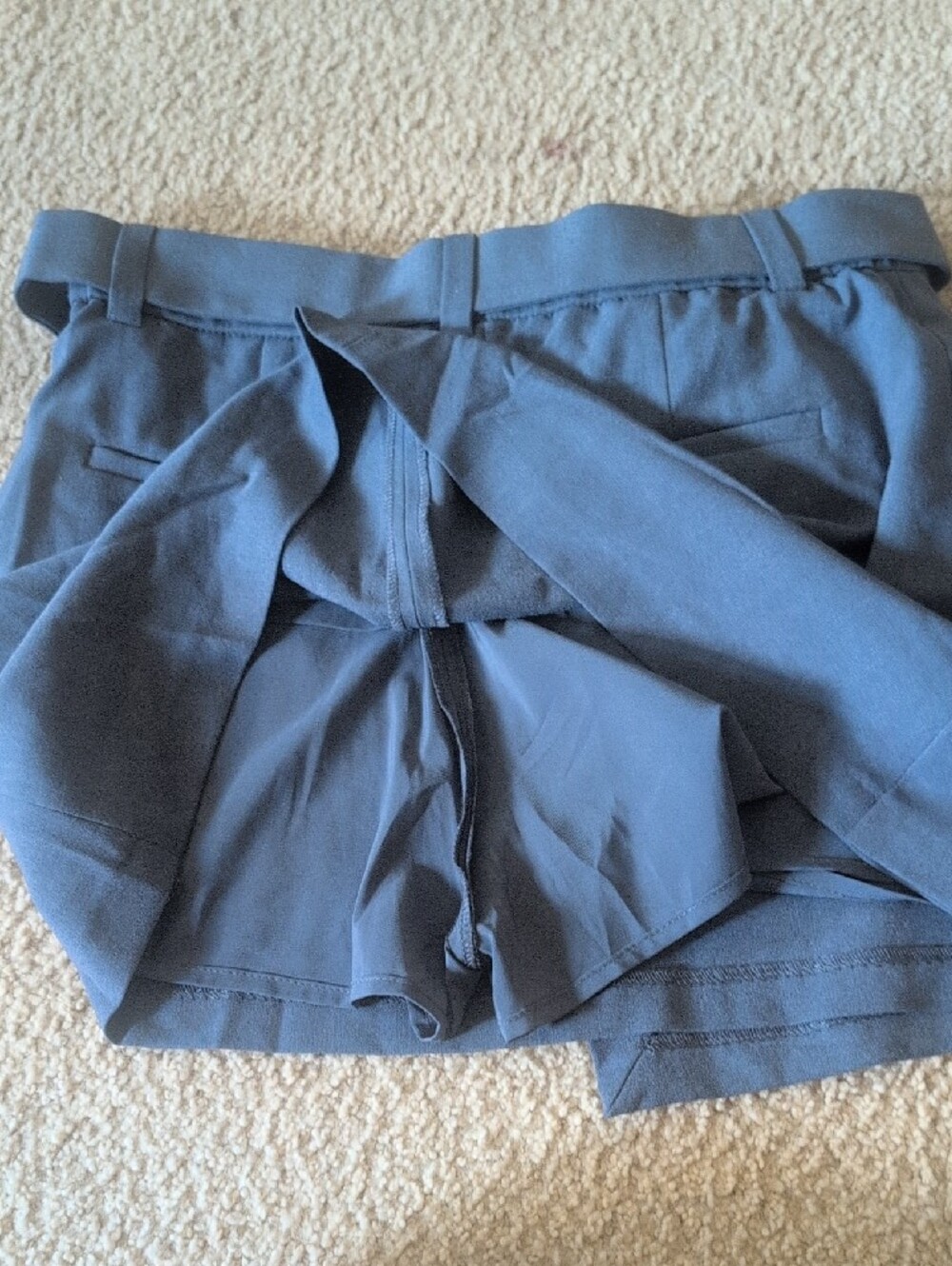 Abercrombie & Fitch Slate Blue Belted Utility Skort - Picture 4 of 5